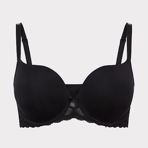 Torrid Black Push-Up T-Shirt Bra, Sizes 44C, 50DD
